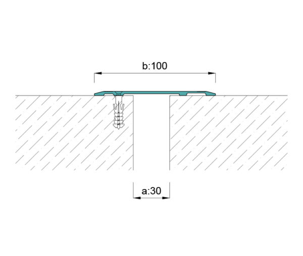 A100 ZD DİLATASYON KAPAĞI 100mm ZEMİN ÜSTÜ