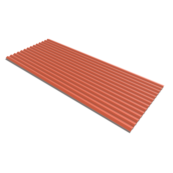 DURAMİT SINUS PANEL- KIRMIZI 0.90×3.00 MT